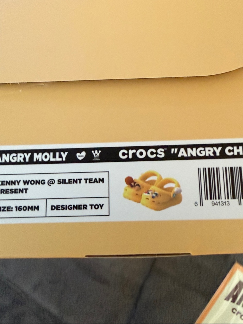 CROCS Angry Molly 'Angry Cheese' Yellow & Brown. 
Sealed box - Picture 6 of 6